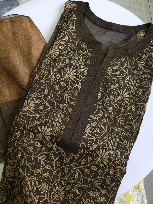 Pure Zari Tissue 2-Piece Suit (PSC124)