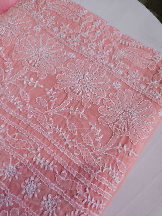 Cotton Voil 3Piece Chikankari Suit