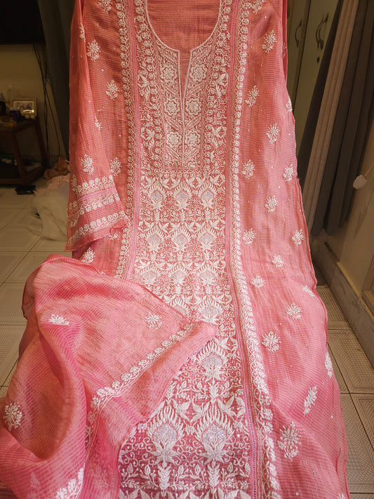 Zari Weaved Chanderi 2-Piece Suit (PSC131)