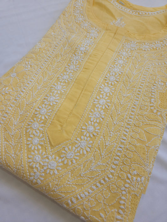 Cotton Voil Chikankari Kurta Size 42 (PSC137)