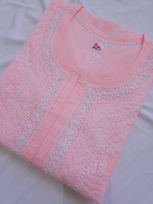 Cotton Voil Chikankari Kurta Size 42 (PSC139)