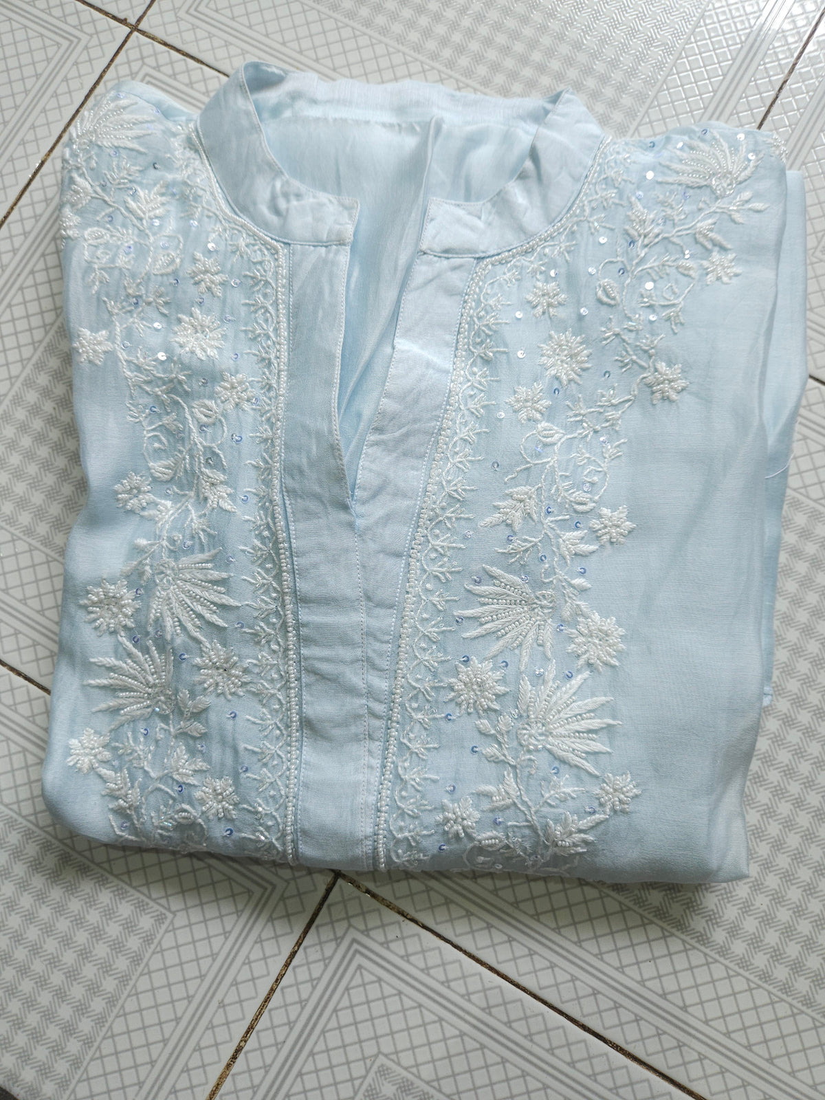 2Piece American Chanderi Coord Set PSC043