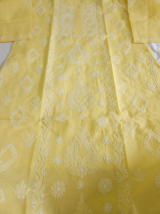Cotton Voil Stitched Kurtas Design001 (12 Colours Avlb )