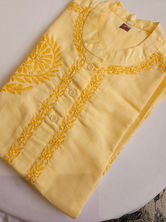Linen Chikankari Shirt (PSC170)