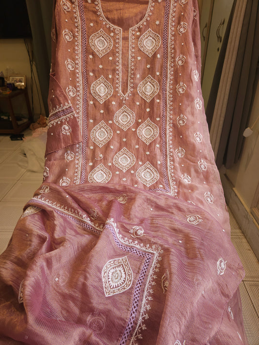 Zari Weaved Chanderi 2-Piece Suit (PSC133)