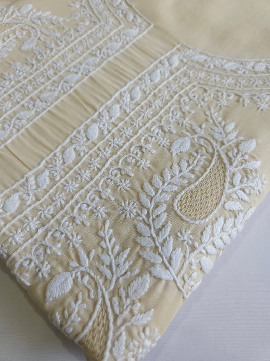 Soft Cotton 3Piece Unstiched Chikankari Suit