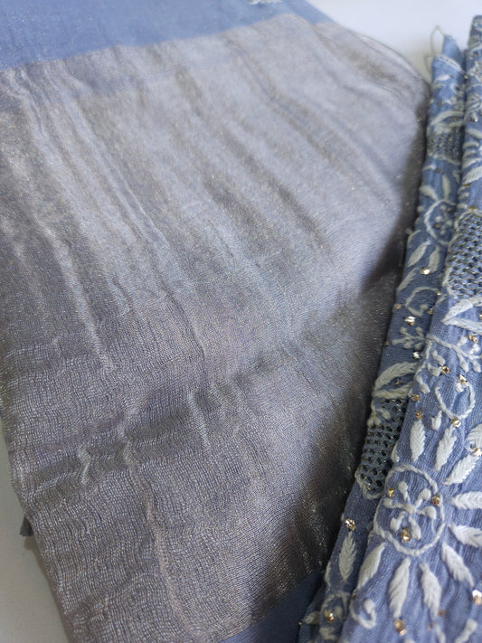 Pure Zari Tissue 2-Piece Suit (PSC121)