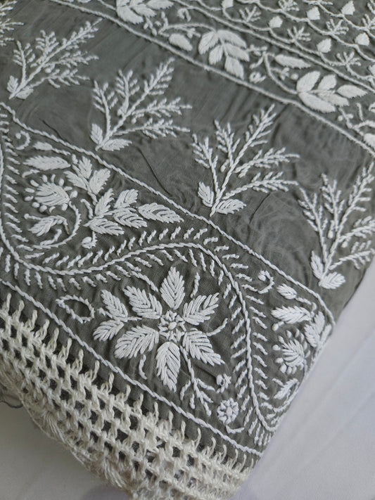 Cotton Voil 3Piece Chikankari Suit