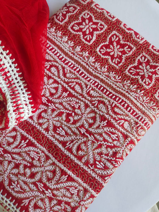 Cotton Voil 3-Piece Suit (PSC216)