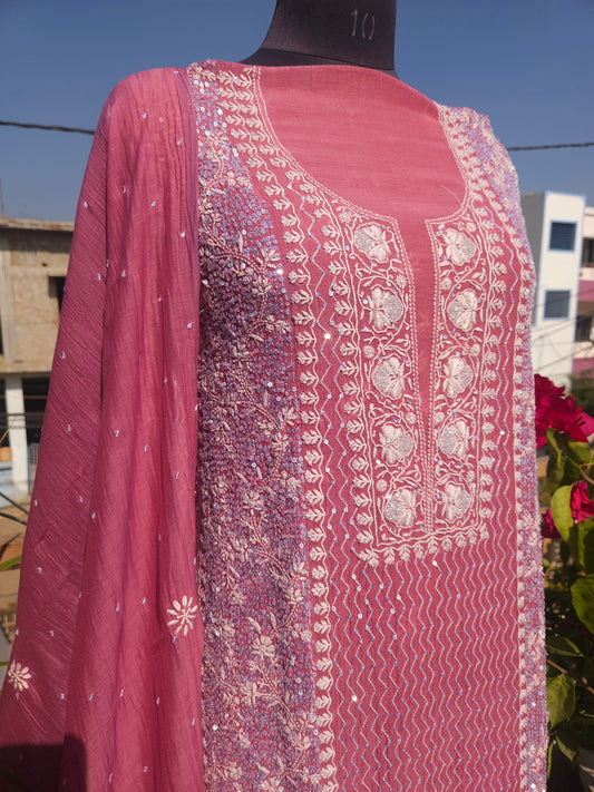 Malmal Chanderi 2-Piece Suit (PSC115)