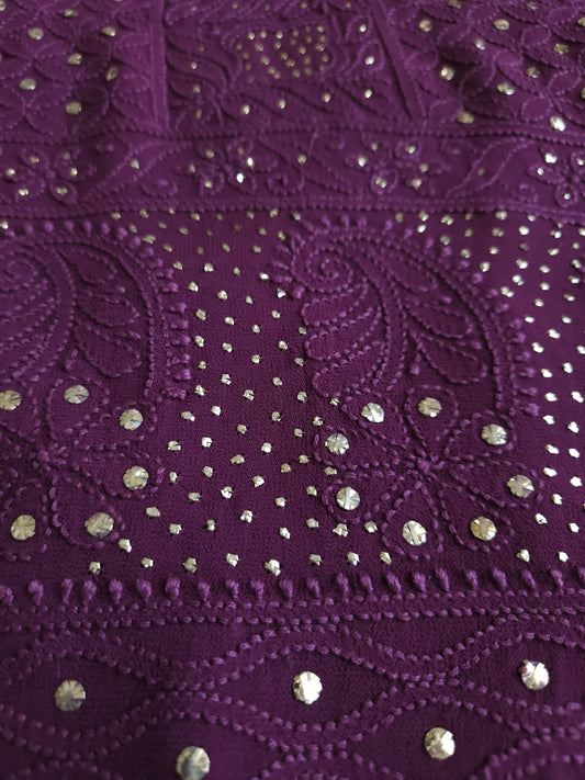 Viscose Georgette 3-Piece Suit