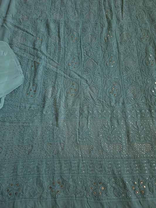 Viscose Georgette 3-Piece Suit