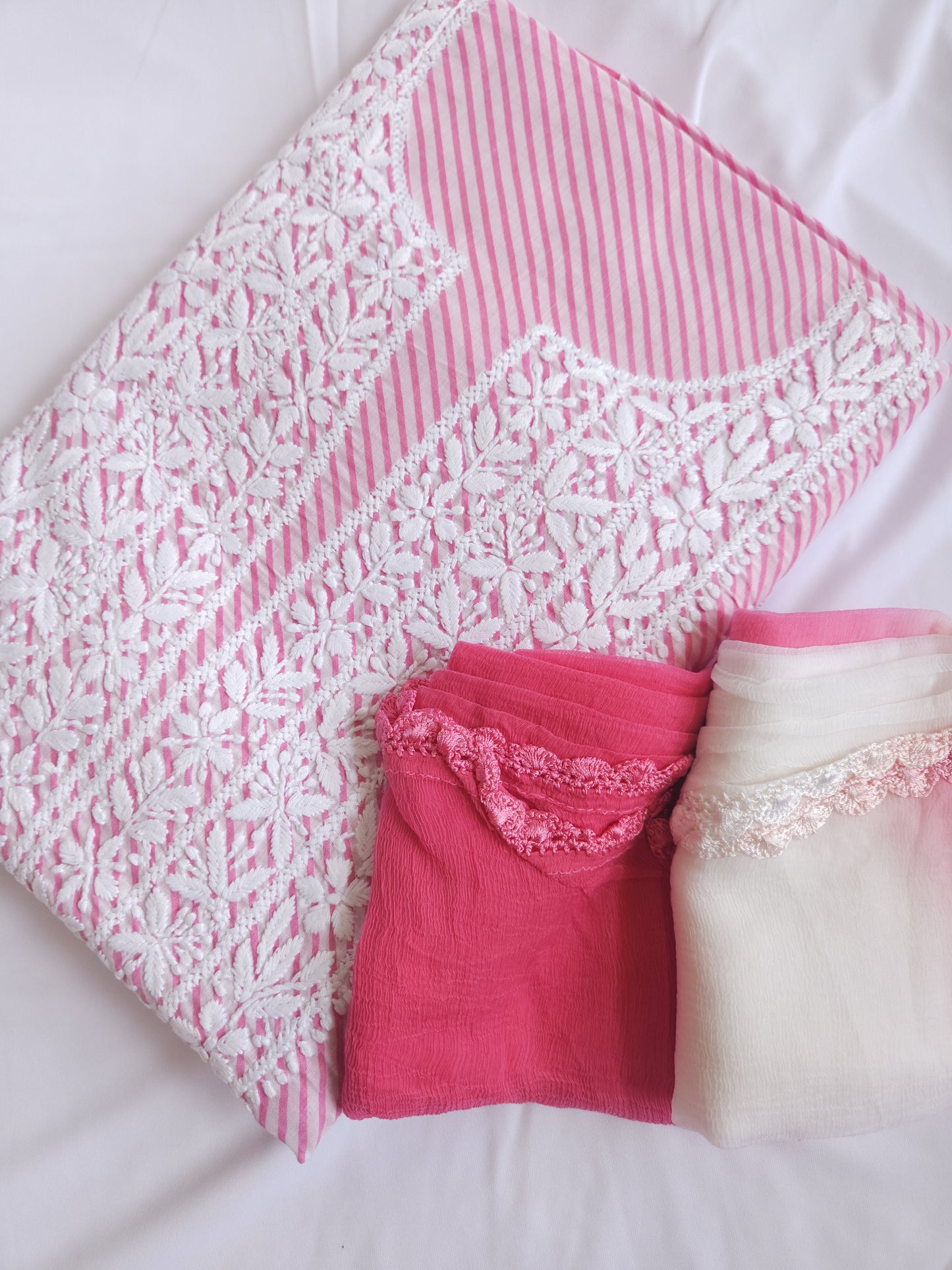 Cotton Voil 3-Piece Leheriya Suit