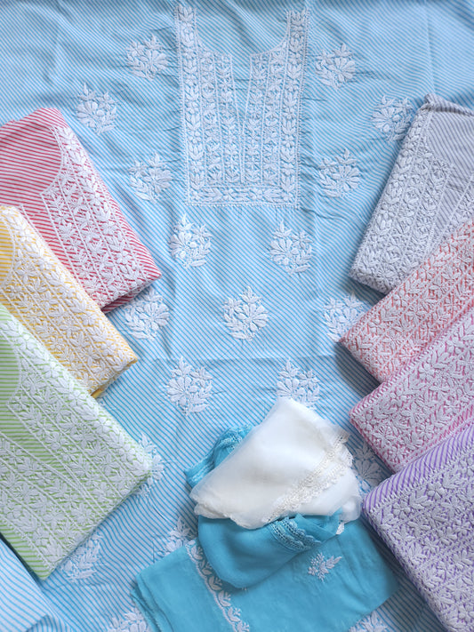 Cotton Voil 3-Piece Leheriya Suit