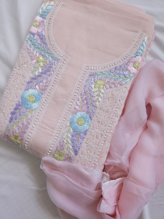 Soft Cotton Voil 3-Piece Suit