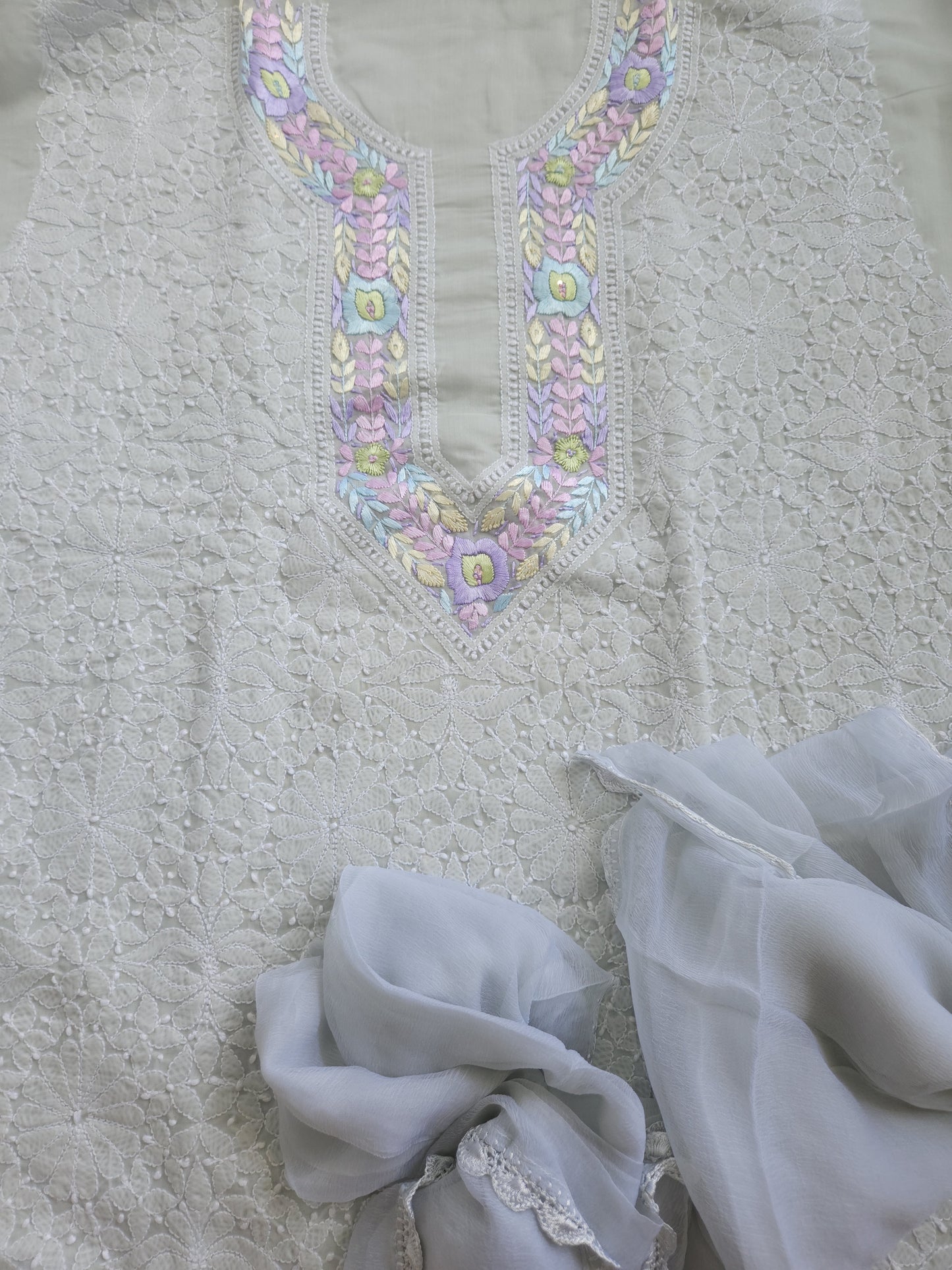 Soft Cotton Voil 3-Piece Suit