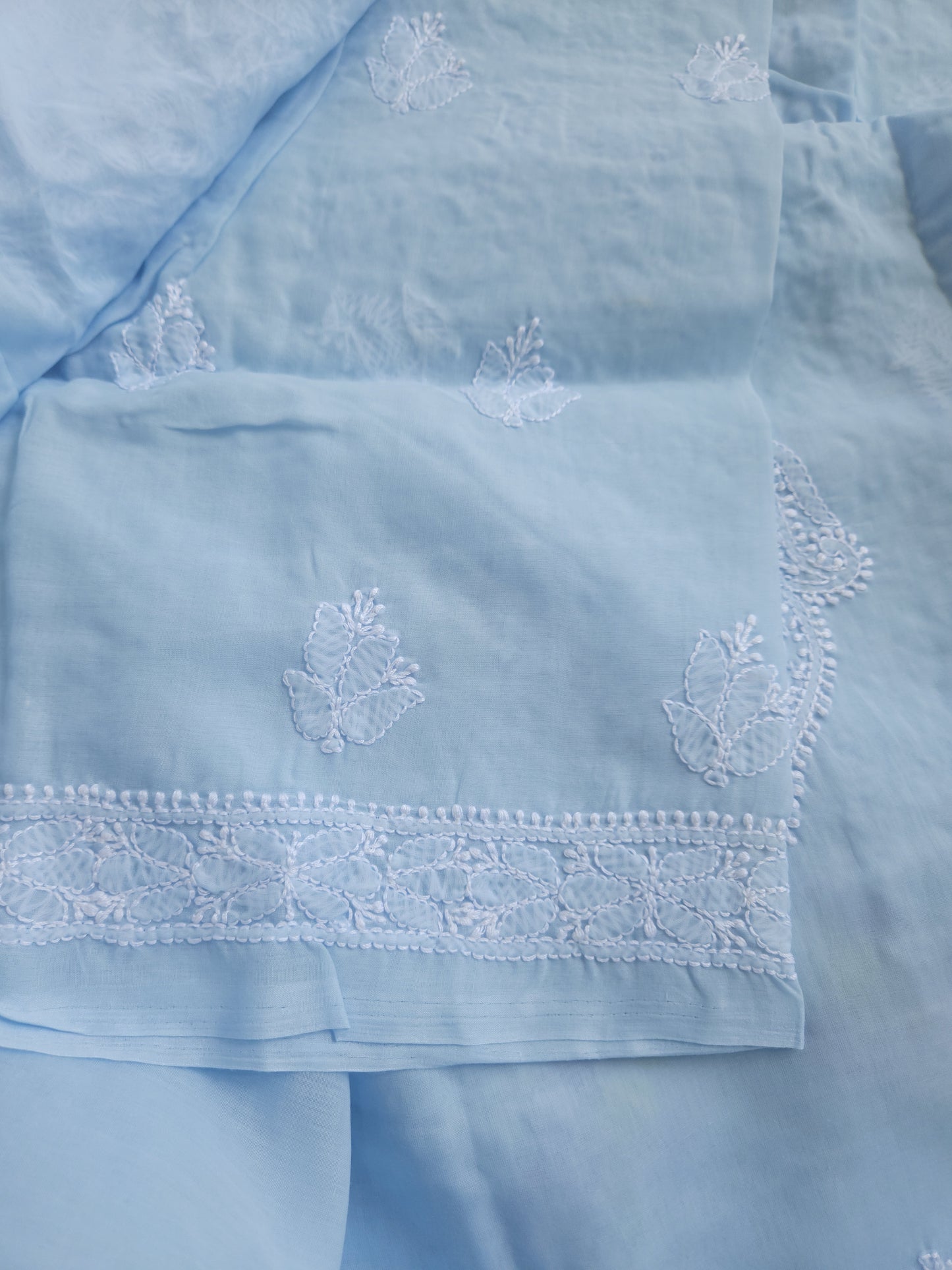Soft Cotton Voil 3-Piece Suit