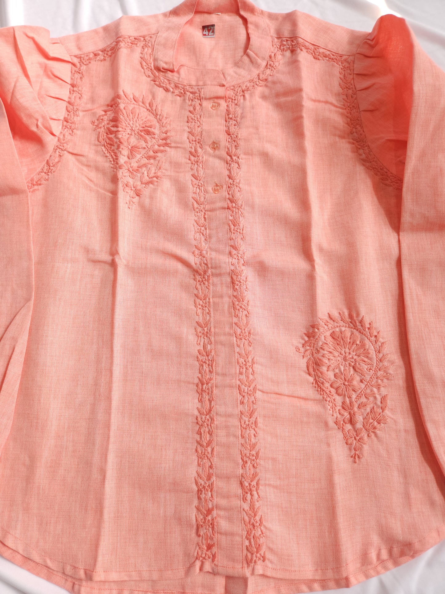 Linen Shirt (Peach)