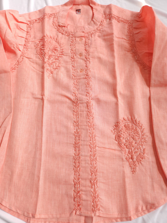 Linen Shirt (Peach)