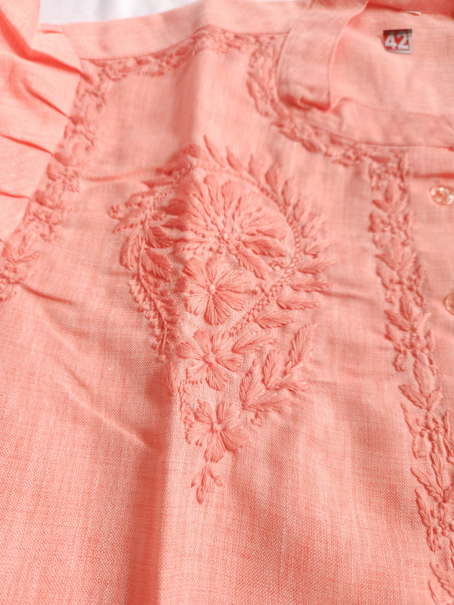 Linen Shirt (Peach)