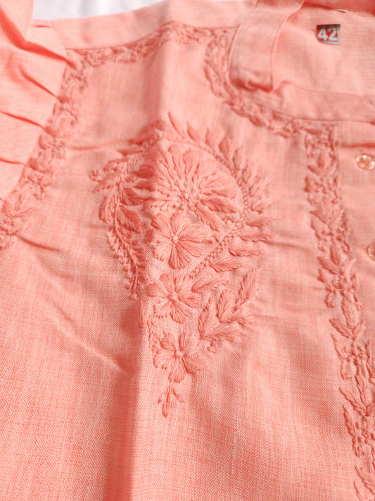 Linen Shirt (Peach)