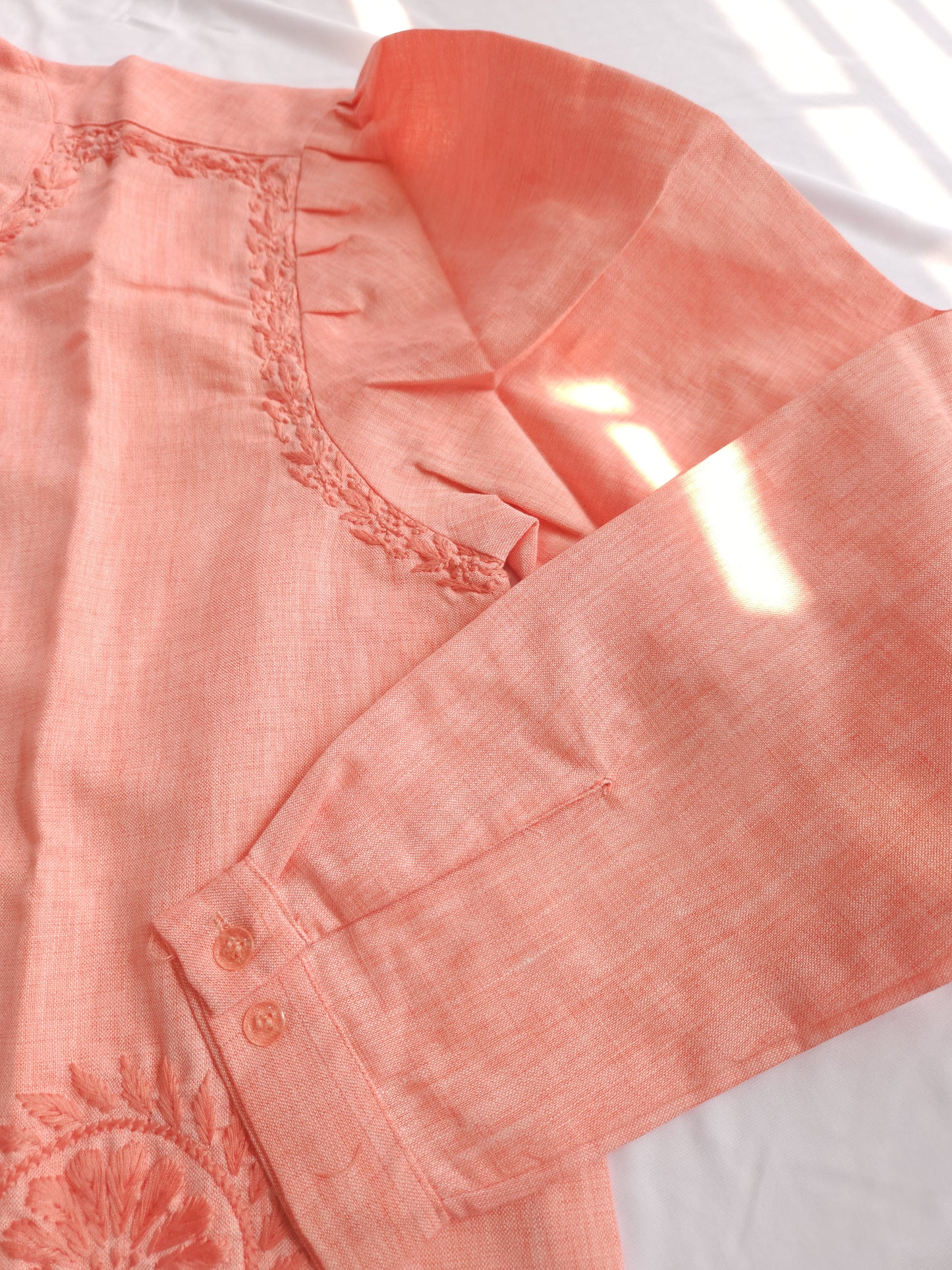 Linen Shirt (Peach)