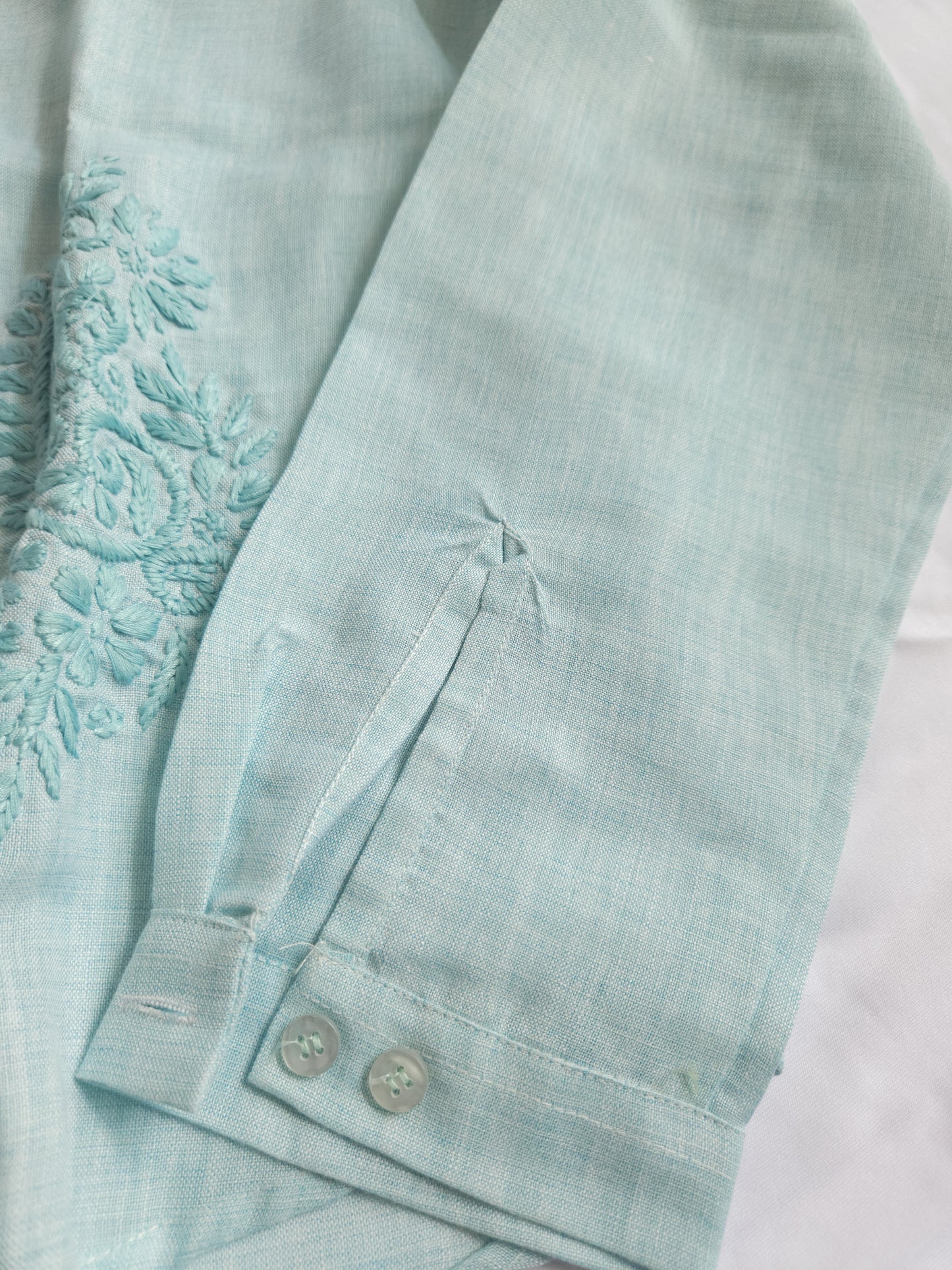 Linen Shirt (Sea Green)