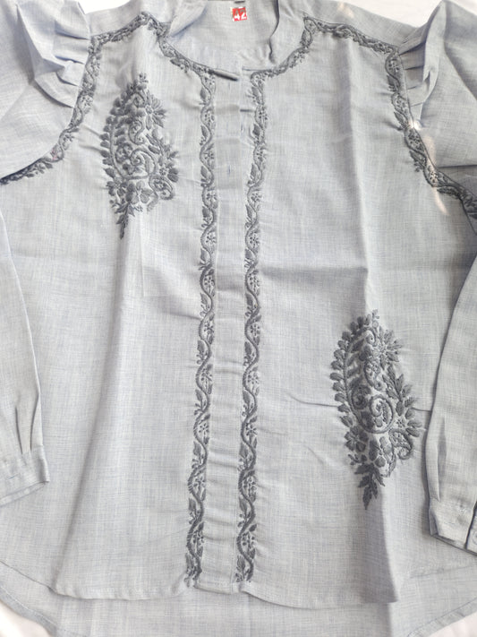 Linen Shirt (Gray)