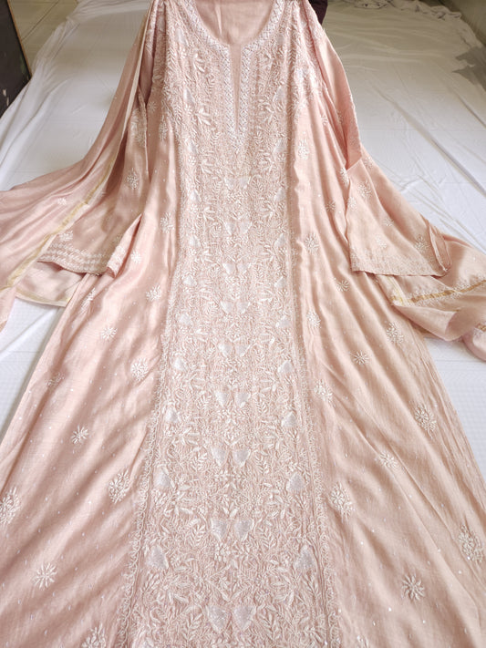 Moonga Silk 2-Piece Set (Rose Pink)