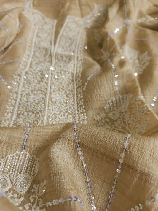 Pure Silk 2-Piece Set (Natural Colour)