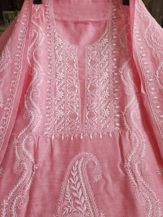 Moonga Silk 2-Piece Set (Onion Pink)