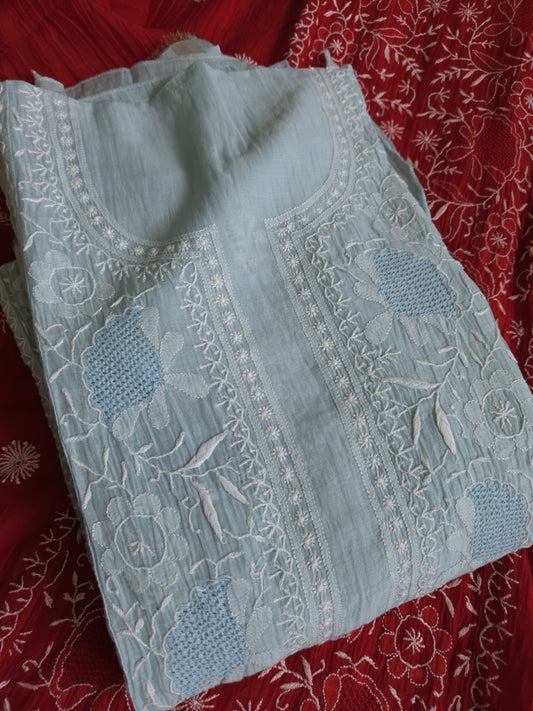 Malmal Chanderi 2-Piece Set (Multiple Colour Variants)