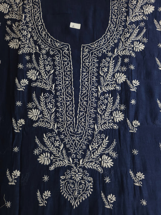 Malmal Chanderi 2-Piece Set (Nile Blue)