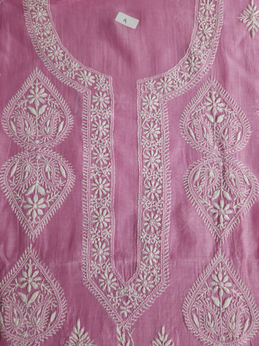 Malmal Chanderi 2-Piece Set (Pink)