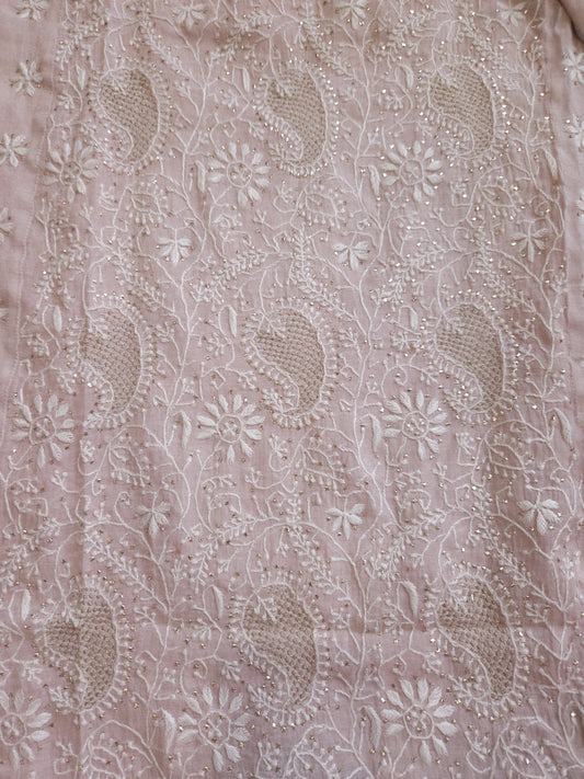 Pure Zari Tissue 2-Piece Set (Blush Pink)
