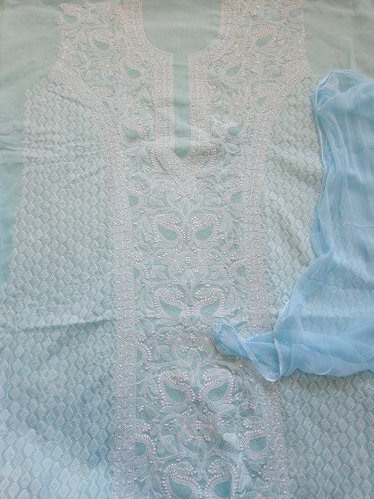 Cotton 3-Piece Suit (Blue) (PS058)