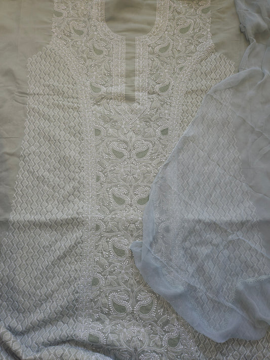 Cotton 3-Piece Suit (Gray) (PS060)