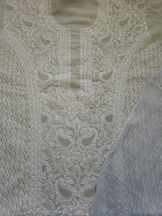 Cotton 3-Piece Suit (Gray) (PS060)