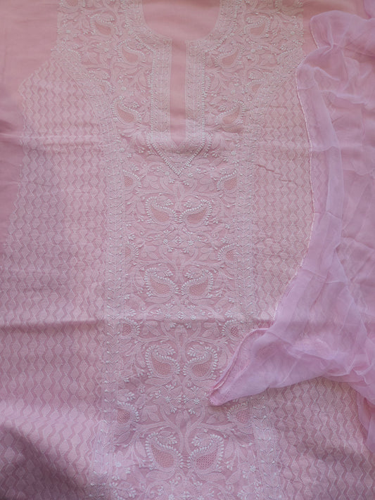 Cotton 3-Piece Suit (Onion Pink) (PS059)