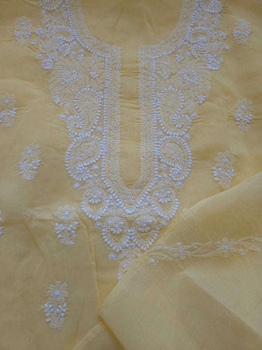 Cotton 3-Piece Suit (Butter Yellow) (PS052)