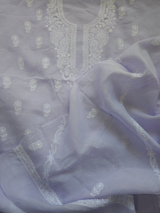 Cotton 3-Piece Suit (Lavender) (PS055)