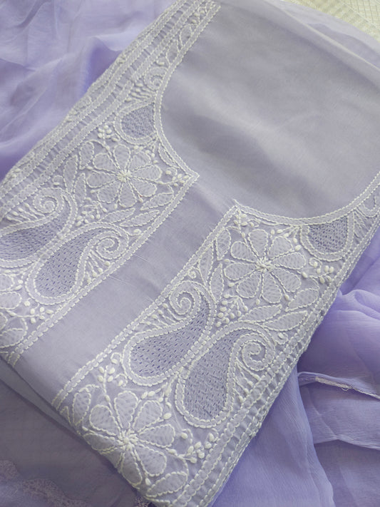 Cotton 3-Piece Suit (Lavender) (PS062)