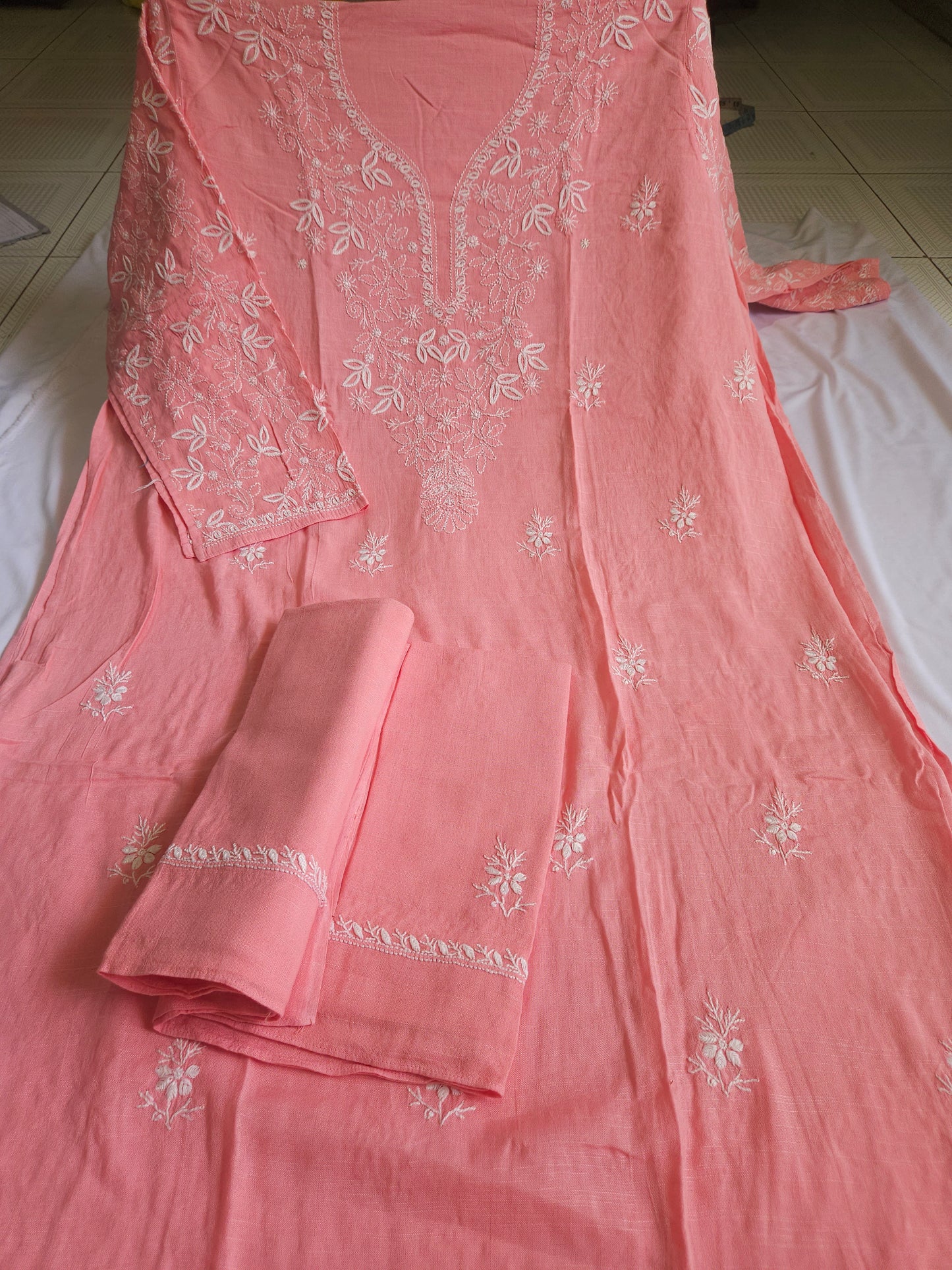 Linen Chikankari 2-Piece Suit