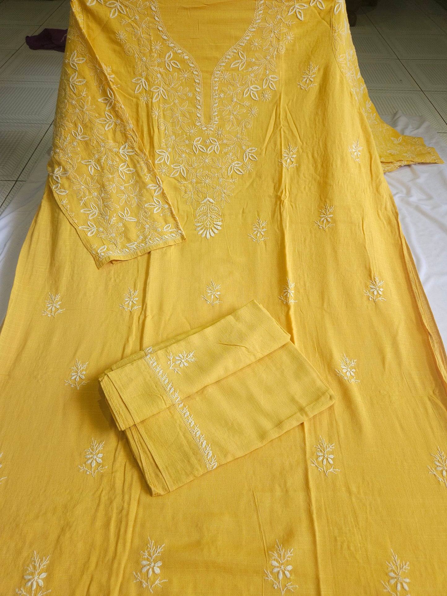 Linen Chikankari 2-Piece Suit