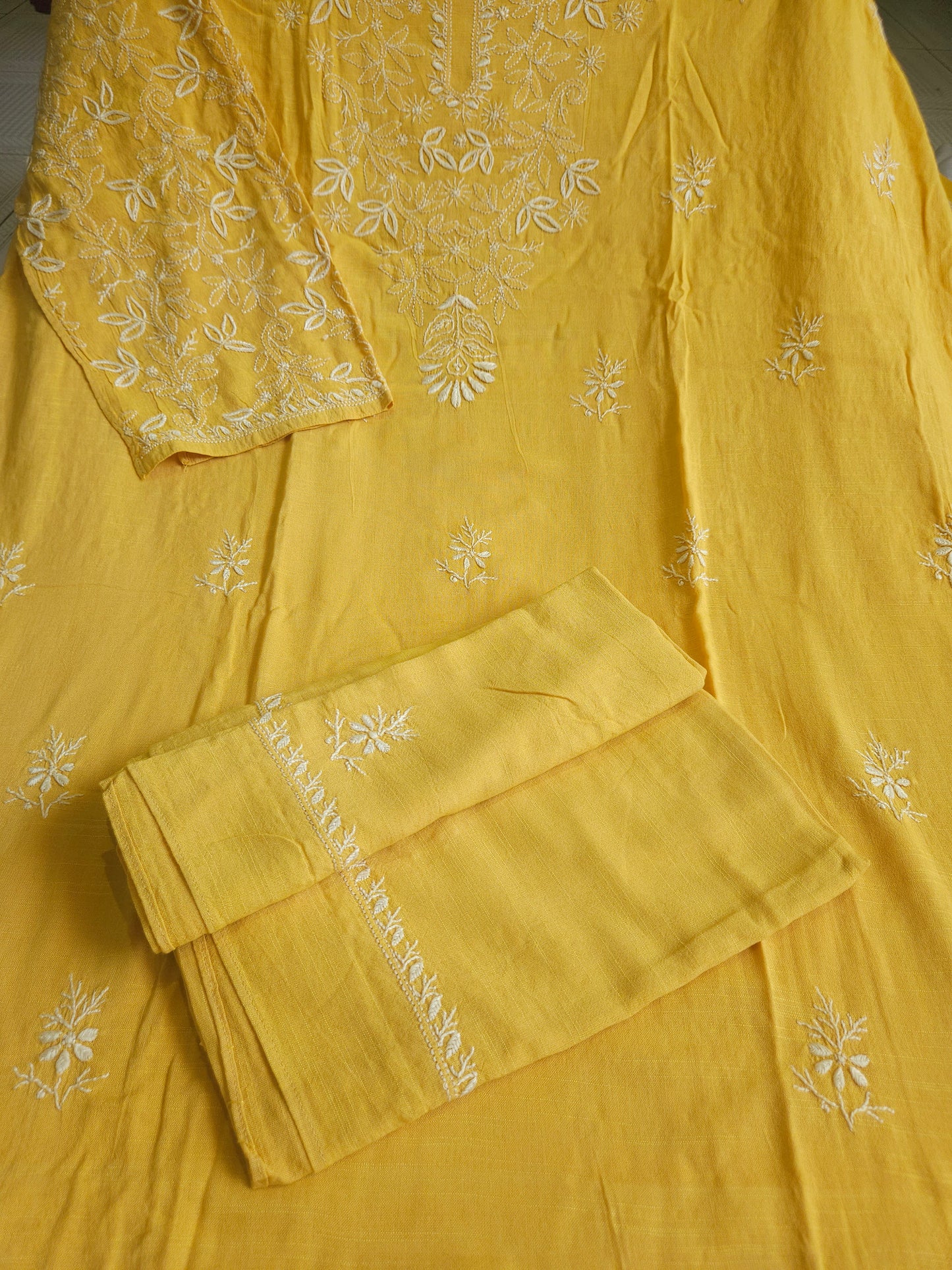 Linen Chikankari 2-Piece Suit