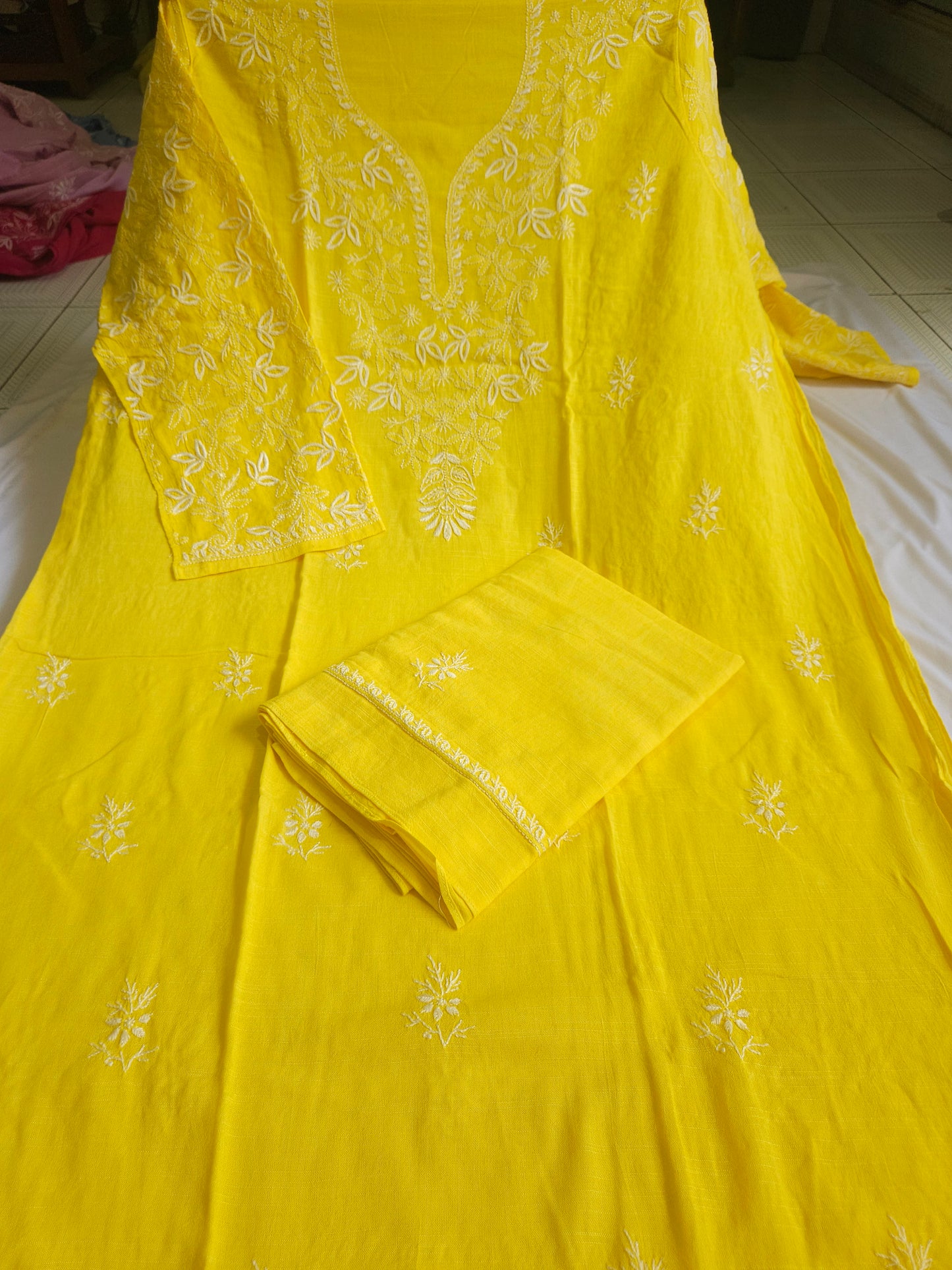 Linen Chikankari 2-Piece Suit
