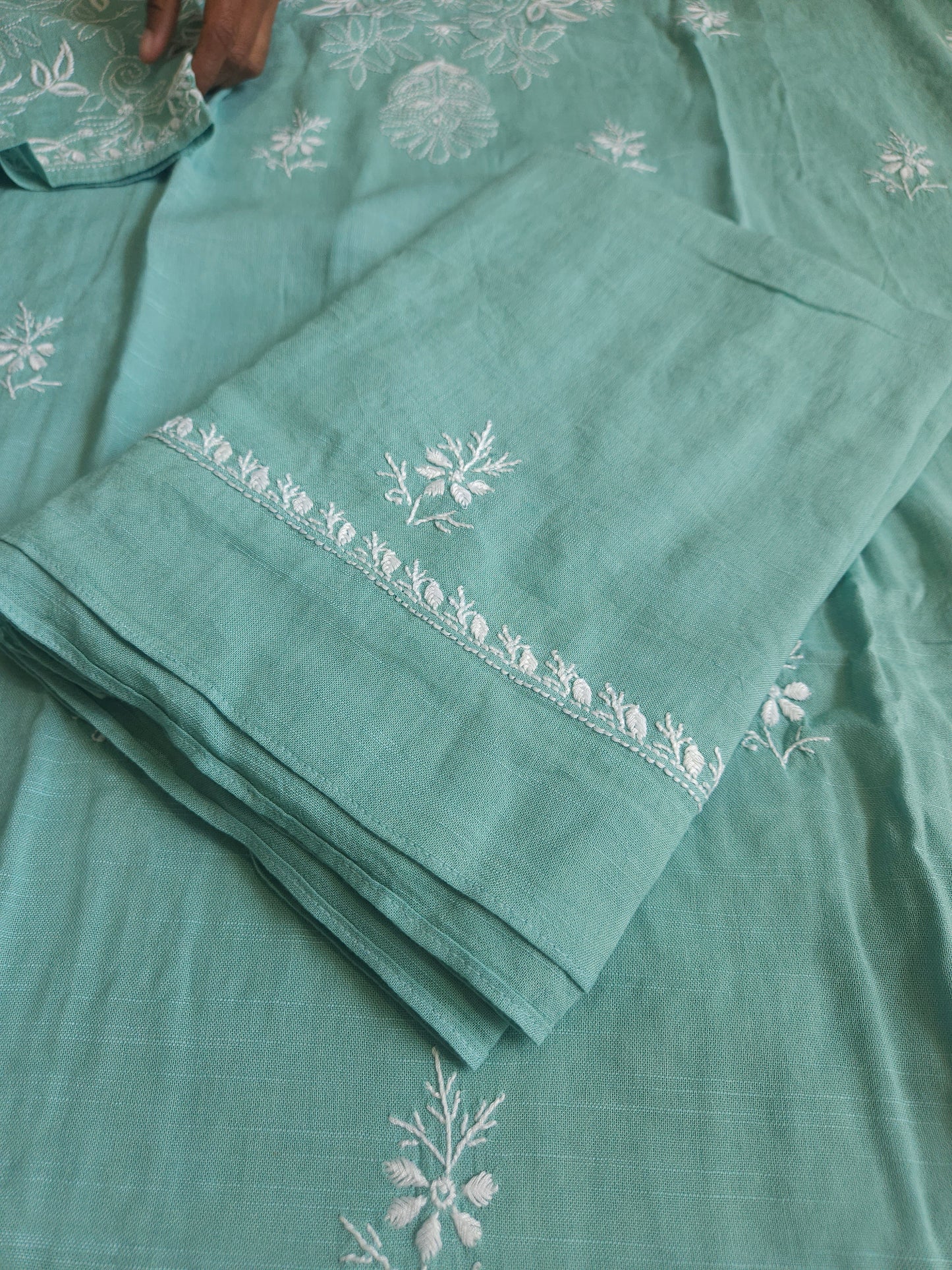 Linen Chikankari 2-Piece Suit