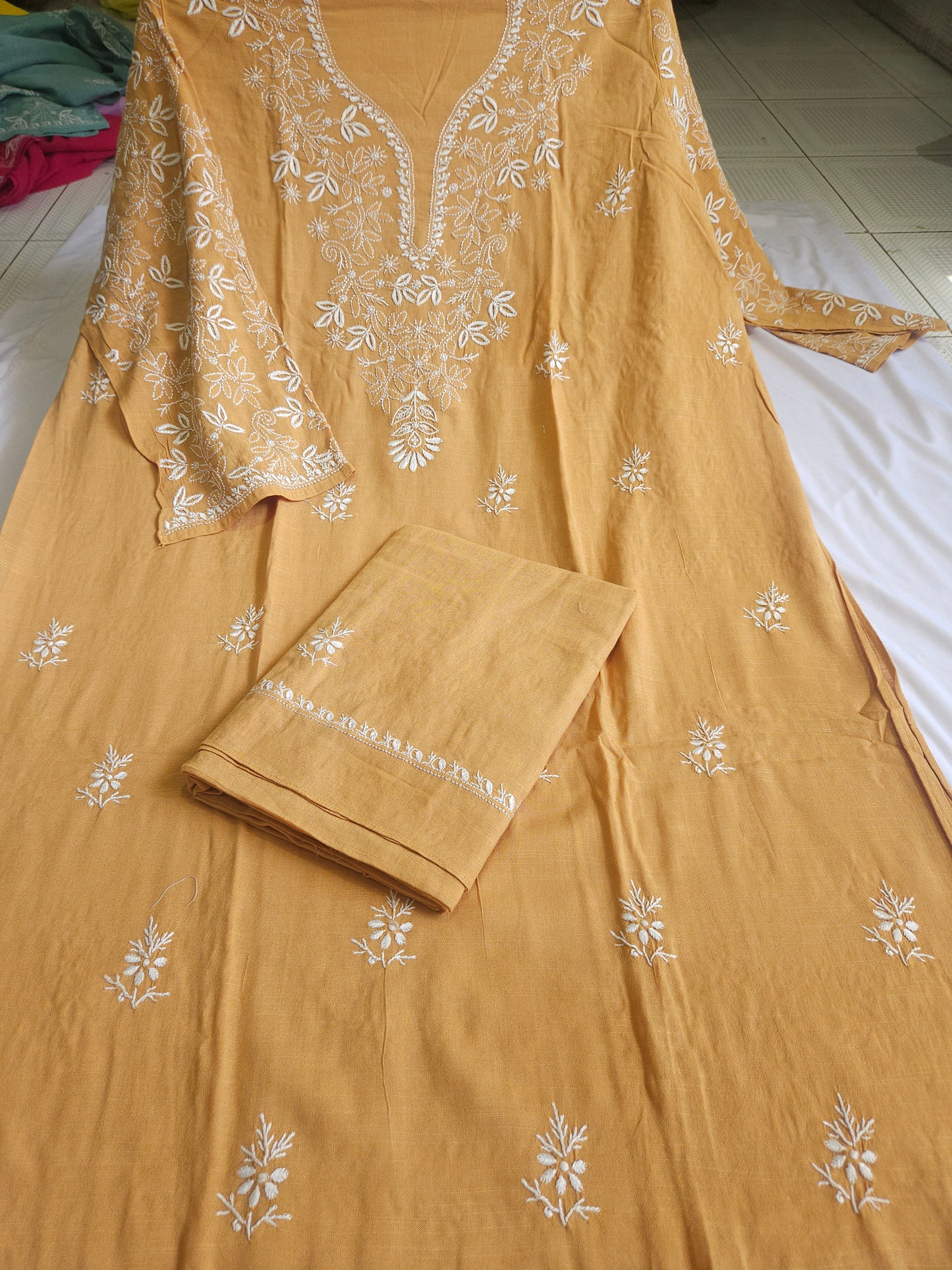 Linen Chikankari 2-Piece Suit