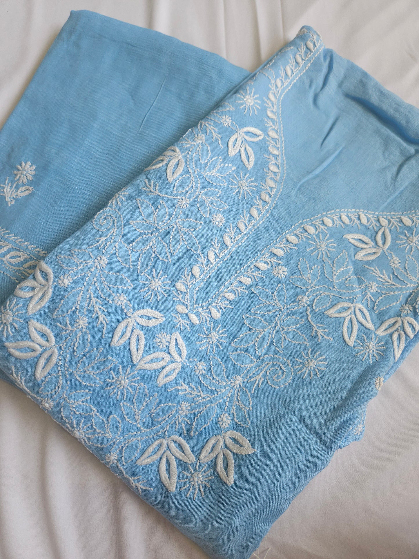 Linen Chikankari 2-Piece Suit