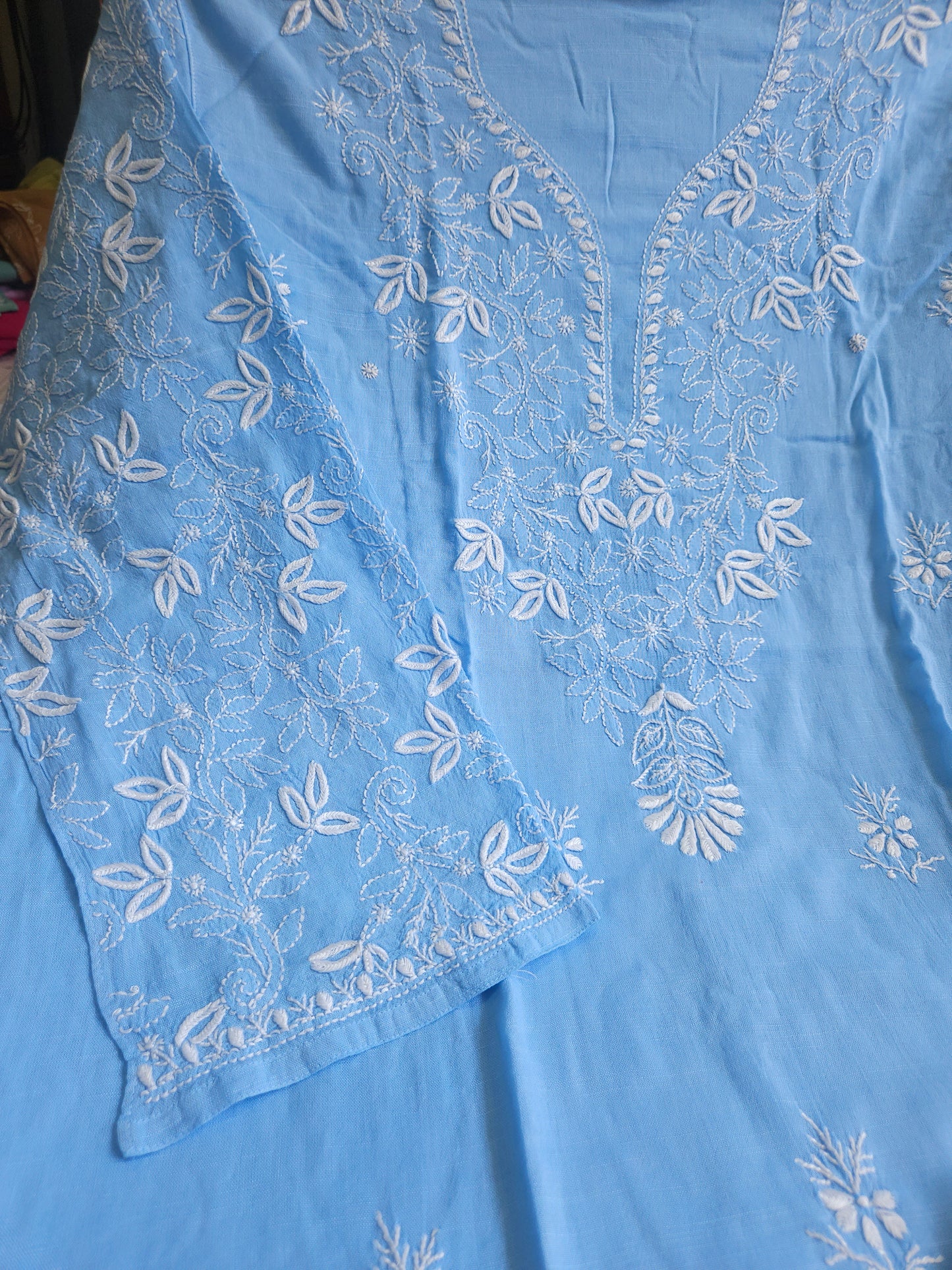 Linen Chikankari 2-Piece Suit